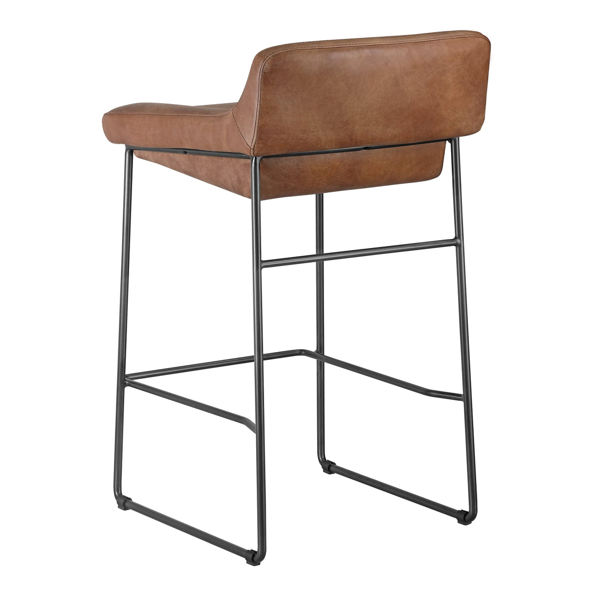 Starlet Brown Leather Counter Stool (Set of 2) by MOES at Eve Furniture