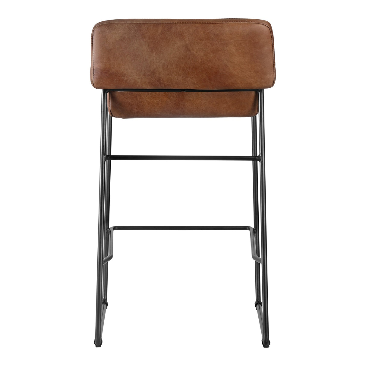 Starlet Brown Leather Counter Stool (Set of 2) by Moe's Home at Eve Furniture