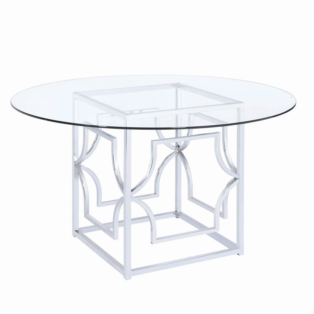 Starlight Chrome Dining Table Base by Coaster at Eve Furniture