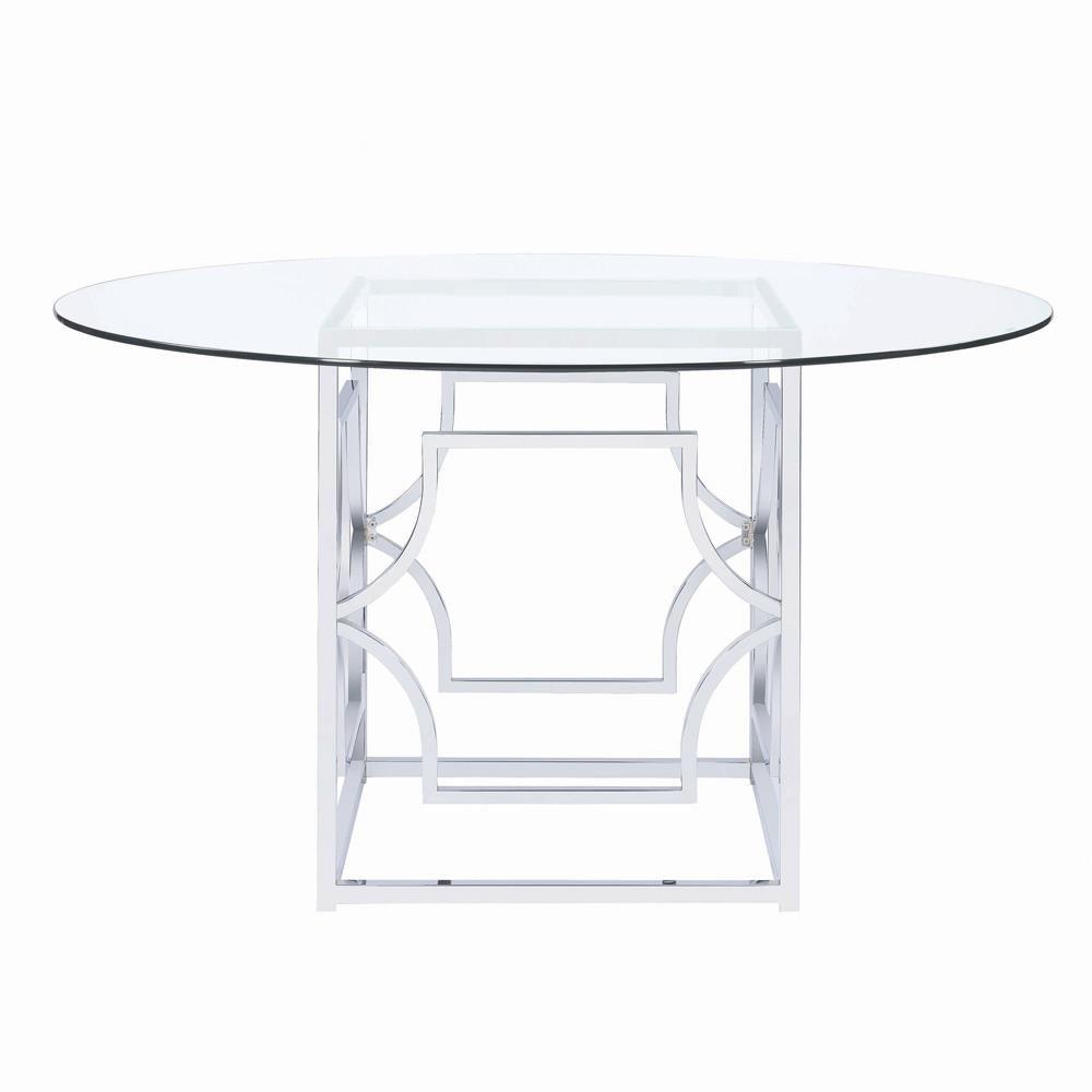 Starlight Chrome Dining Table Base by Coaster at Eve Furniture