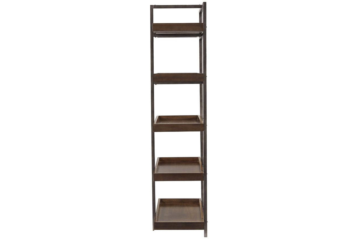 Starmore Brown/Gunmetal 3-Piece Entertainment Center by Ashley at Eve Furniture