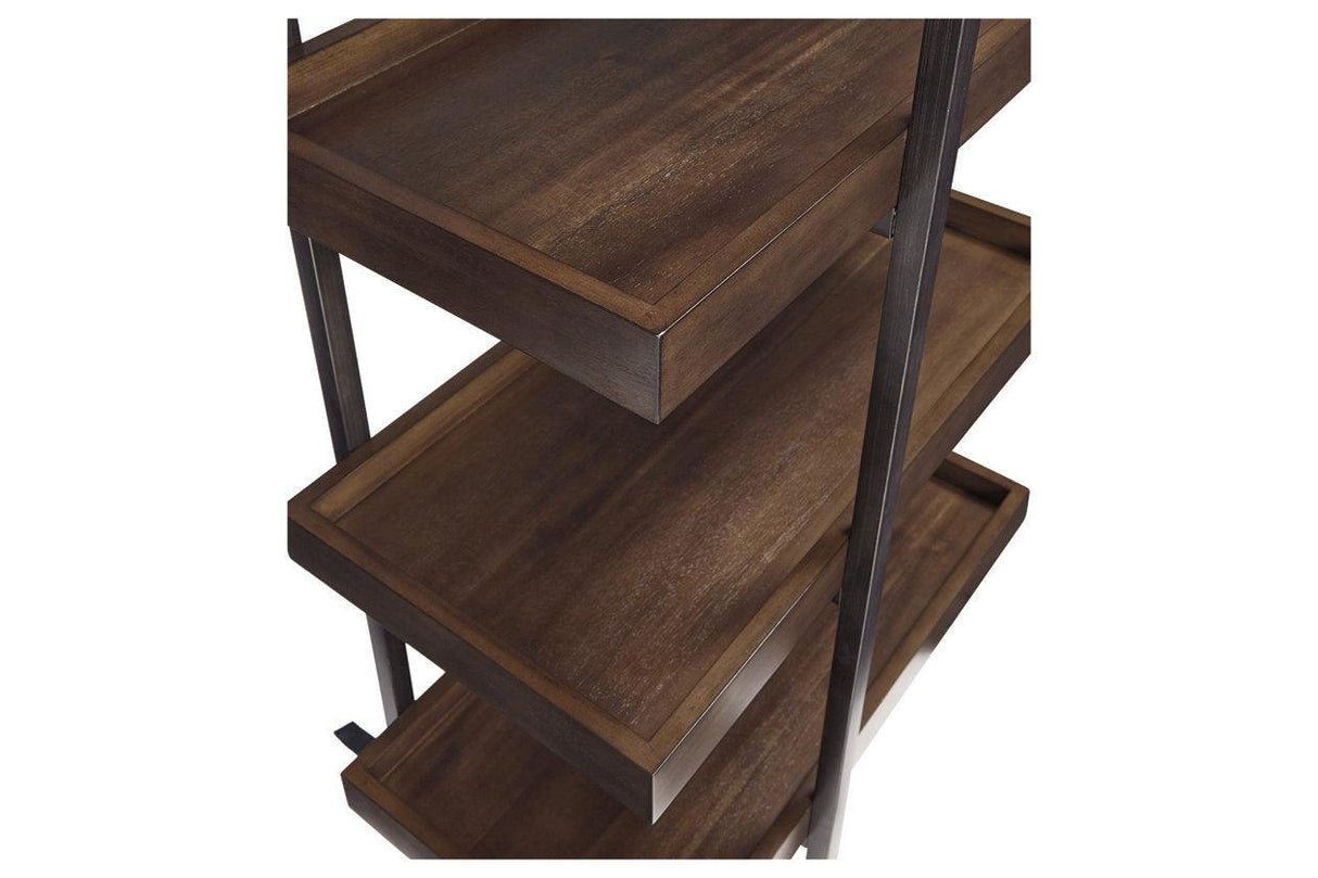 Starmore Brown/Gunmetal 3-Piece Entertainment Center by Ashley at Eve Furniture