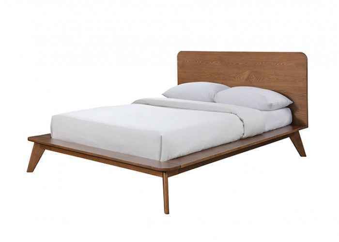 Stathelle Walnut 4-Piece Queen Bedroom Set by Furniture of America at Eve Furniture