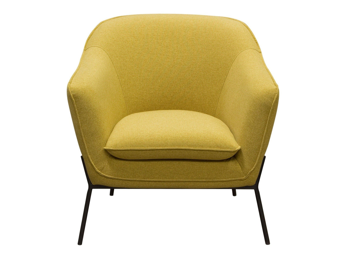 Status Yellow Accent Chair by Diamond Sofa at Eve Furniture