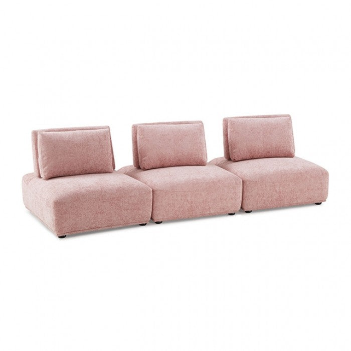 Stavanger Pink 3-Seater Sofa by Furniture of America at Eve Furniture