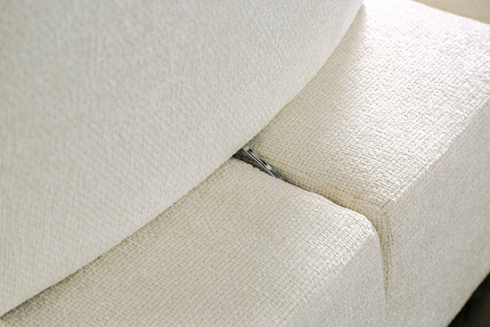 Stavanger White 3-Seater Sofa by Furniture of America at Eve Furniture