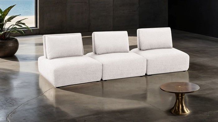 Stavanger White 3-Seater Sofa by Furniture of America at Eve Furniture