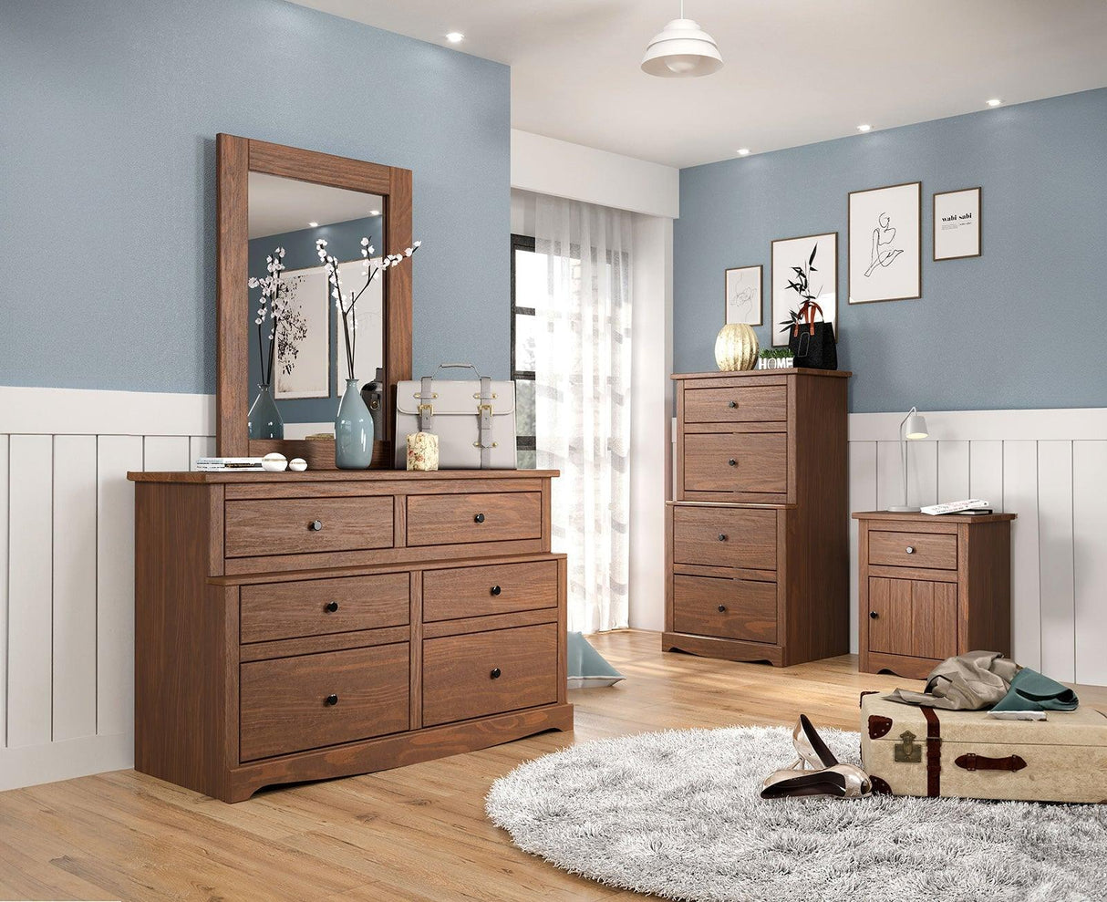 Stavros Mahogany Mirror by Furniture of America at Eve Furniture