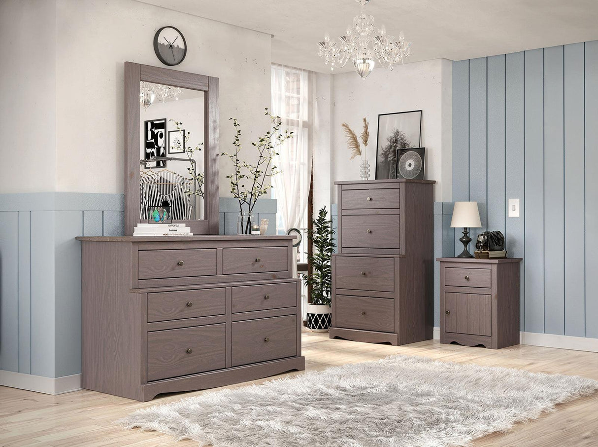 Stavros Gray Mirror by Furniture of America at Eve Furniture