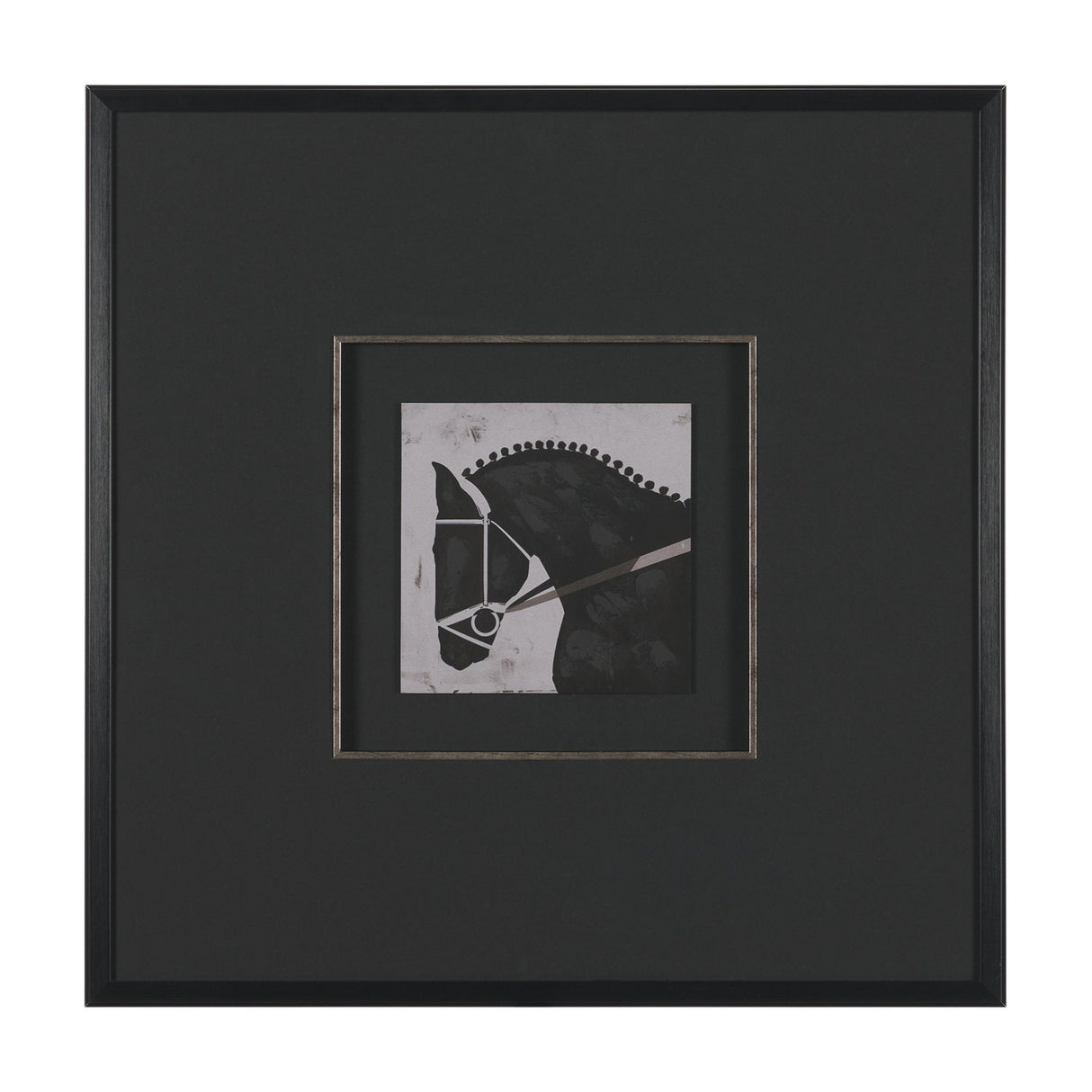 Steed 1 by Mercana Studio Hand-Embellished Framed Artwork Matted under Glass by Mercana at Eve Furniture