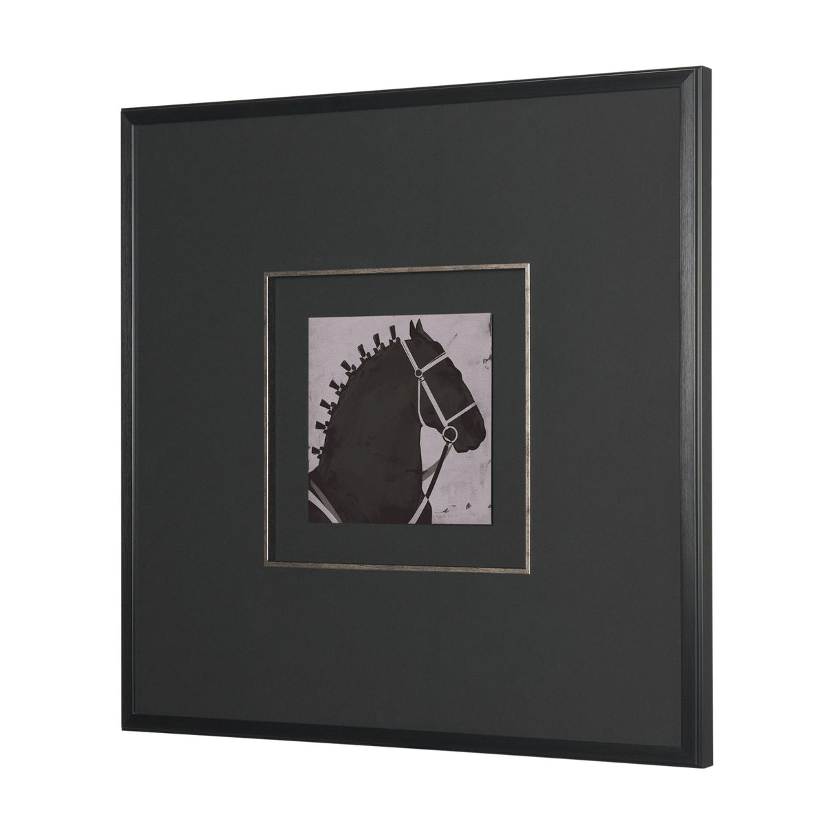 Steed 2 by Mercana Studio Hand-Embellished Framed Artwork Matted under Glass by Mercana at Eve Furniture