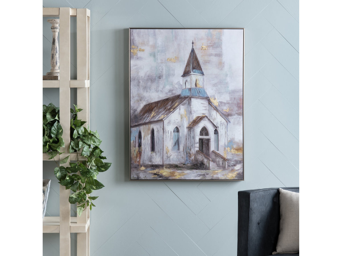 Steeple Blue/Brown Canvas by Crestview at Eve Furniture