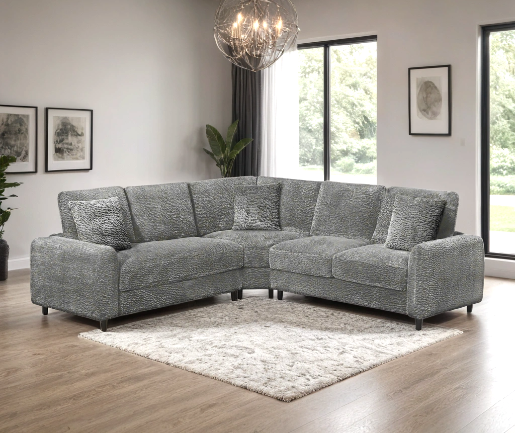 Stella Gray Sectional by Happy Homes at Eve Furniture