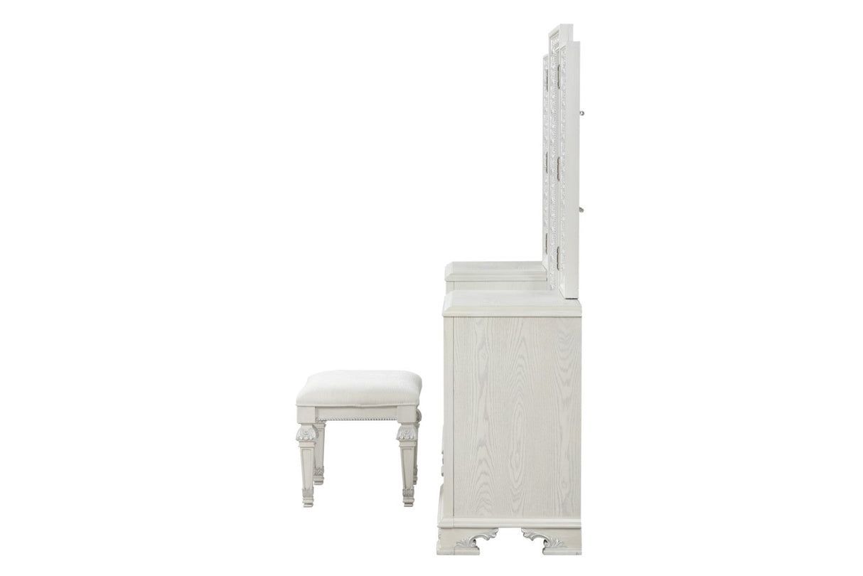 Stella Mia Creamy White Vanity by Furniture of America at Eve Furniture