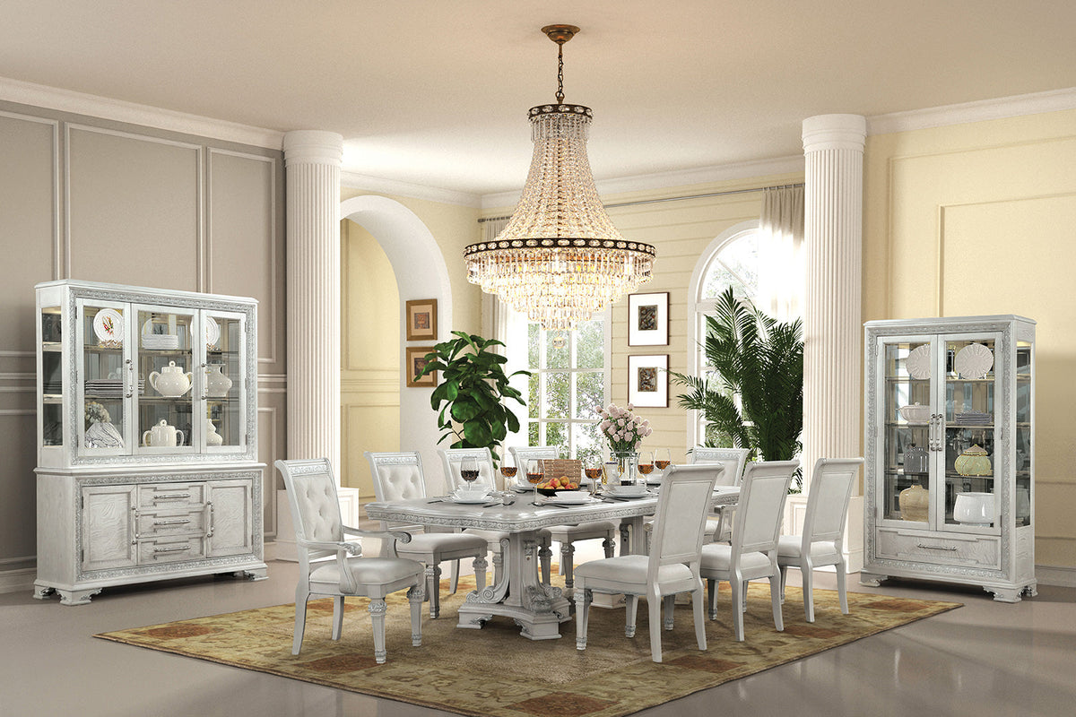 Stella Mia Ivory 7 Piece Dining Room Set by Furniture of America at Eve Furniture