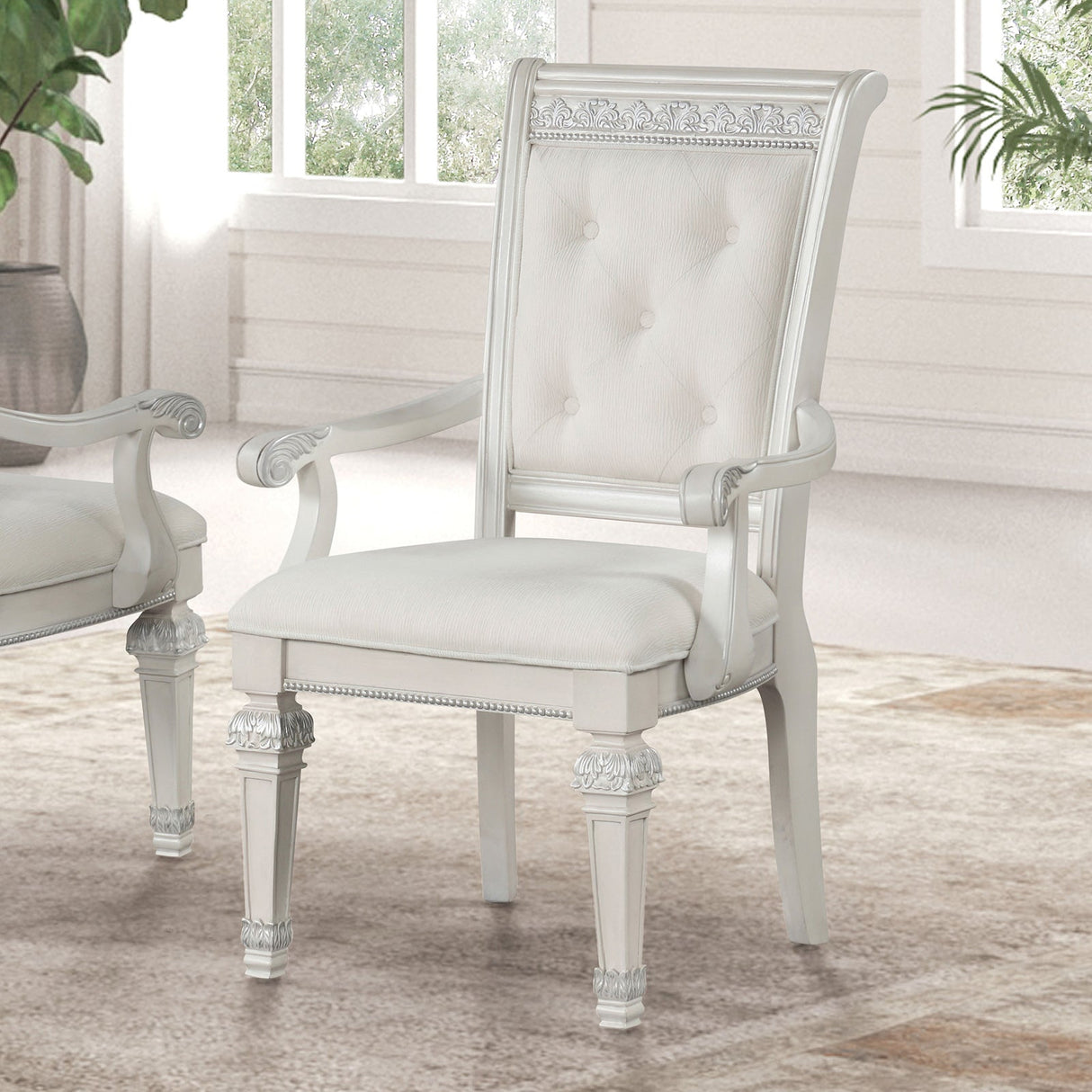 Stella Mia Ivory 7 Piece Dining Set by Furniture of America at Eve Furniture