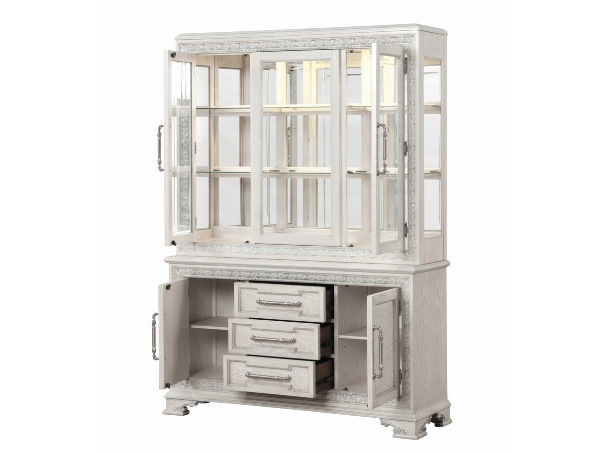 Stella Mia Ivory Hutch Buffet by Furniture of America at Eve Furniture