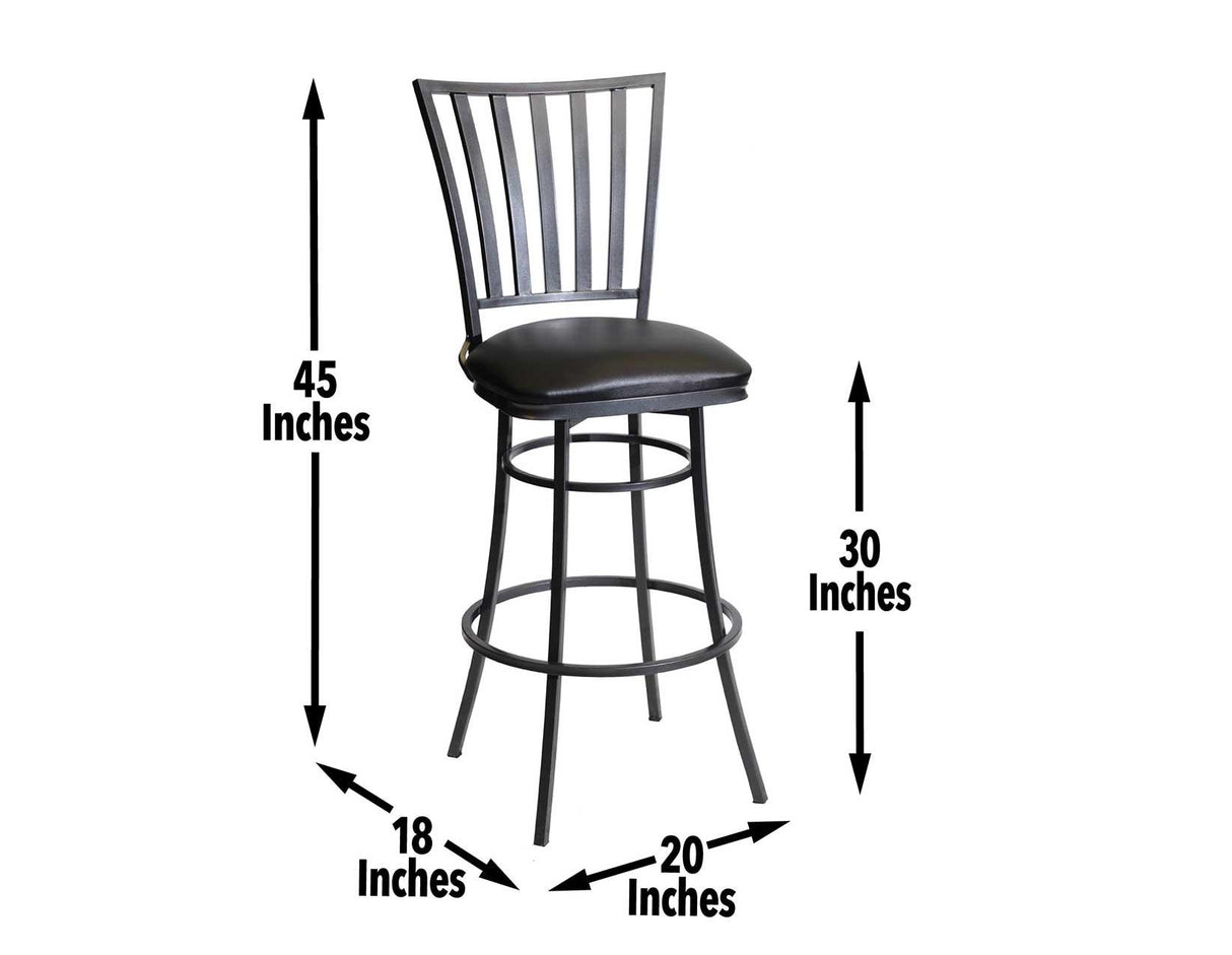 Stellan 30″ Bar Stool, Swivel by Steve Silver at Eve Furniture