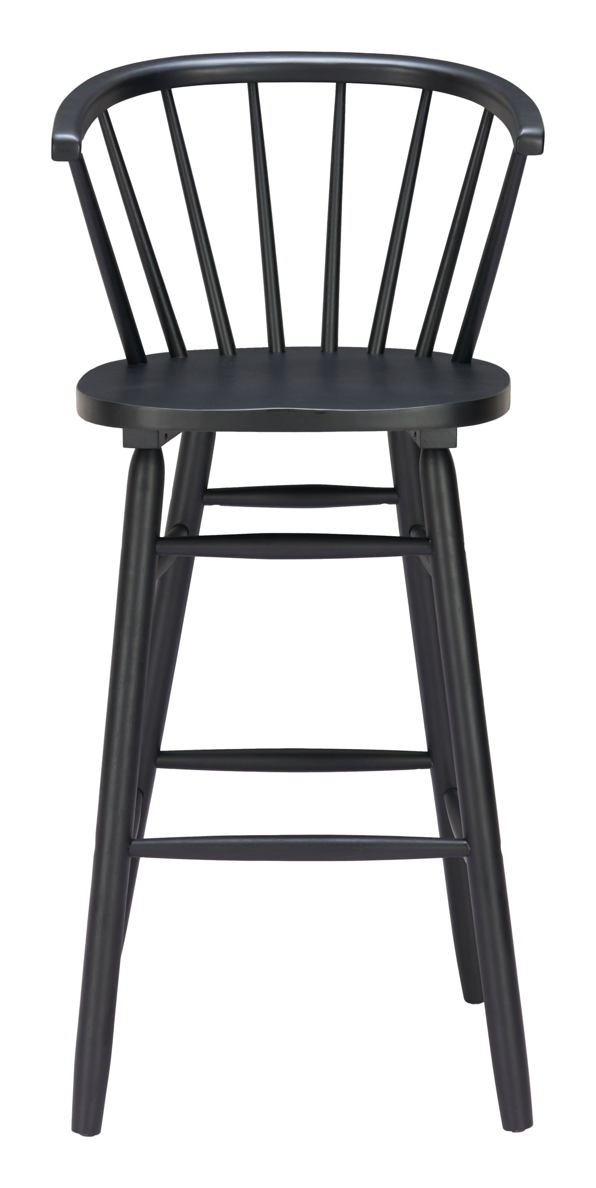 Stenger Black Barstool (Set of 2) by Zuomod at Eve Furniture