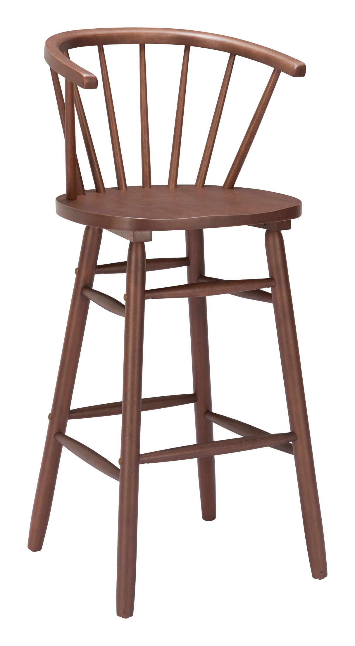 Stenger Walnut Barstool (Set of 2) by Zuomod at Eve Furniture
