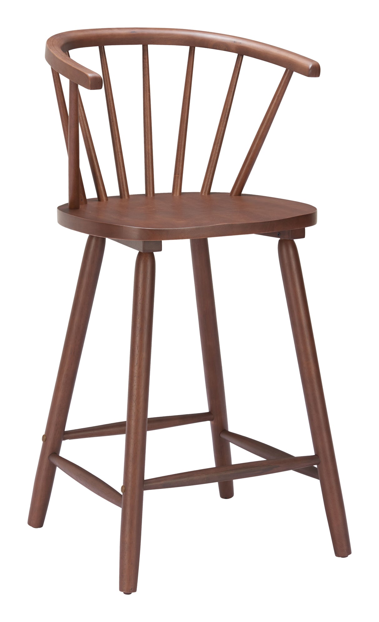 Stenger Walnut Counter Stool (Set of 2) by Zuomod at Eve Furniture