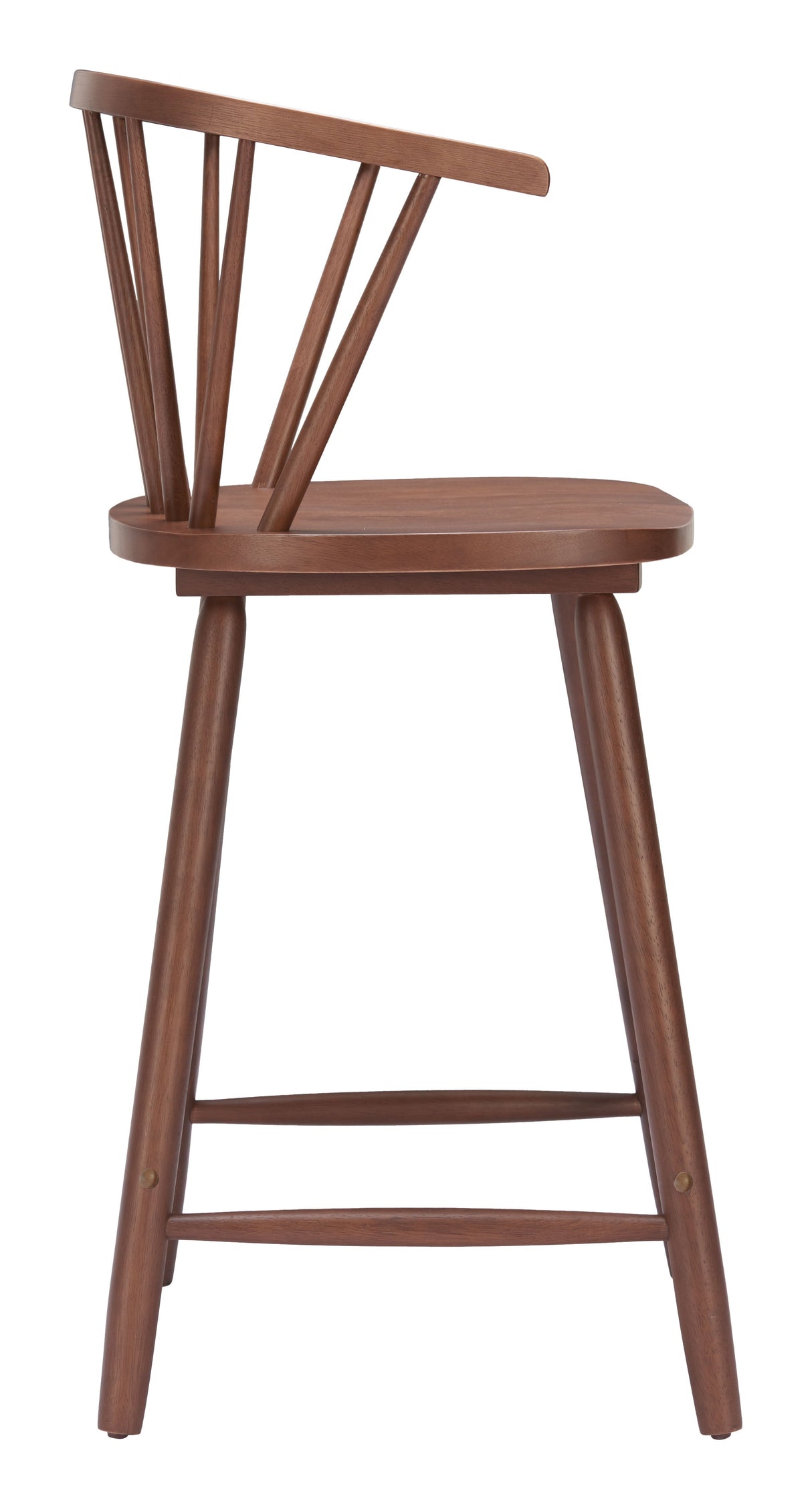 Stenger Walnut Counter Stool (Set of 2) by Zuomod at Eve Furniture