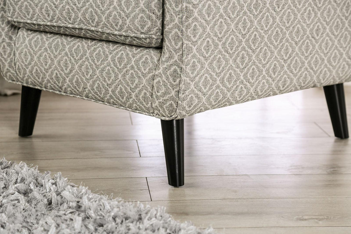 Stephney Gold/Gray Chair by Furniture of America at Eve Furniture