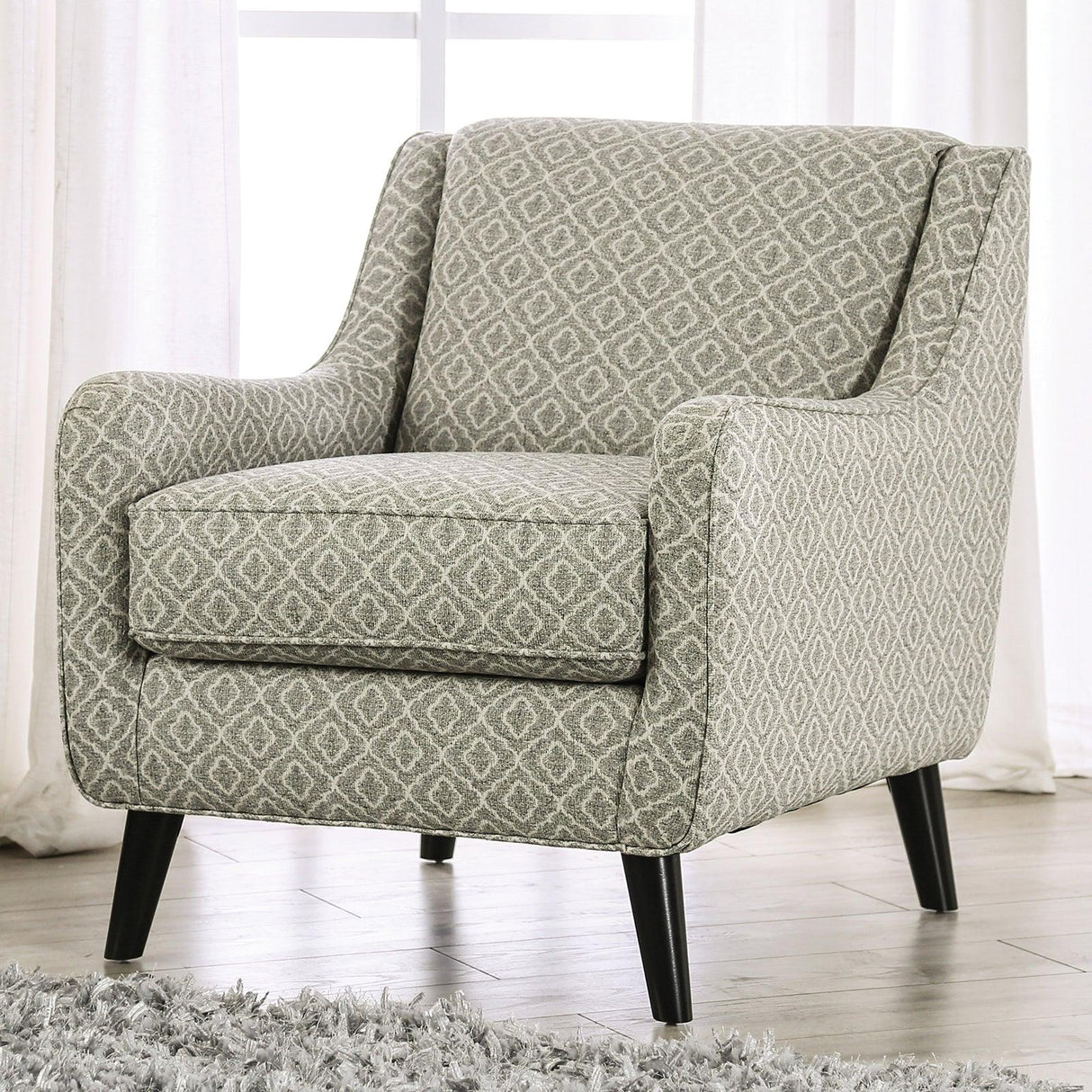 Stephney Gold/Gray Chair by Furniture of America at Eve Furniture