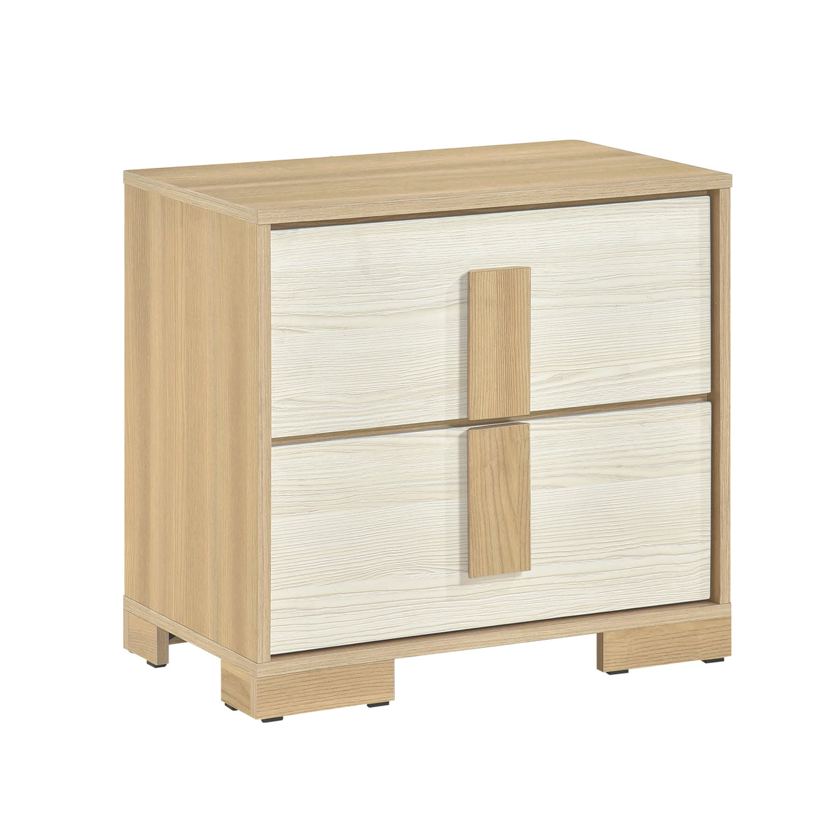 Sterling Natural/White LED Bedroom Set by Homelegance at Eve Furniture