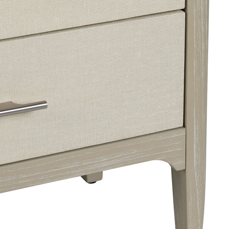 Sterling Tan/Cream Three-Drawer Chest by Crestview at Eve Furniture