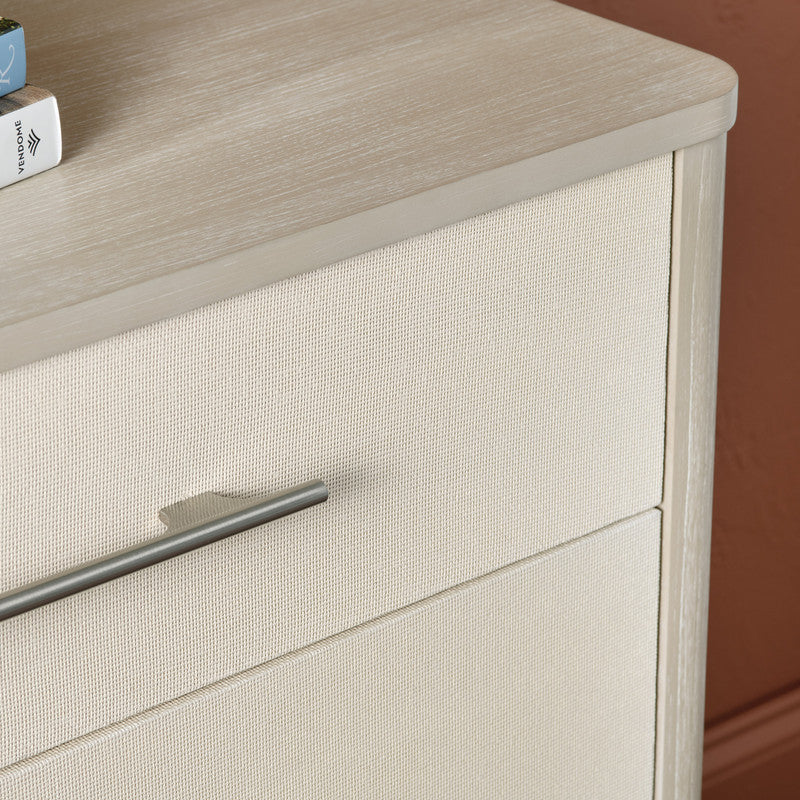 Sterling Tan/Cream Three-Drawer Chest by Crestview at Eve Furniture
