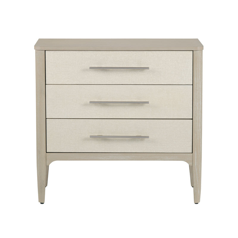 Sterling Tan/Cream Three-Drawer Chest by Crestview at Eve Furniture