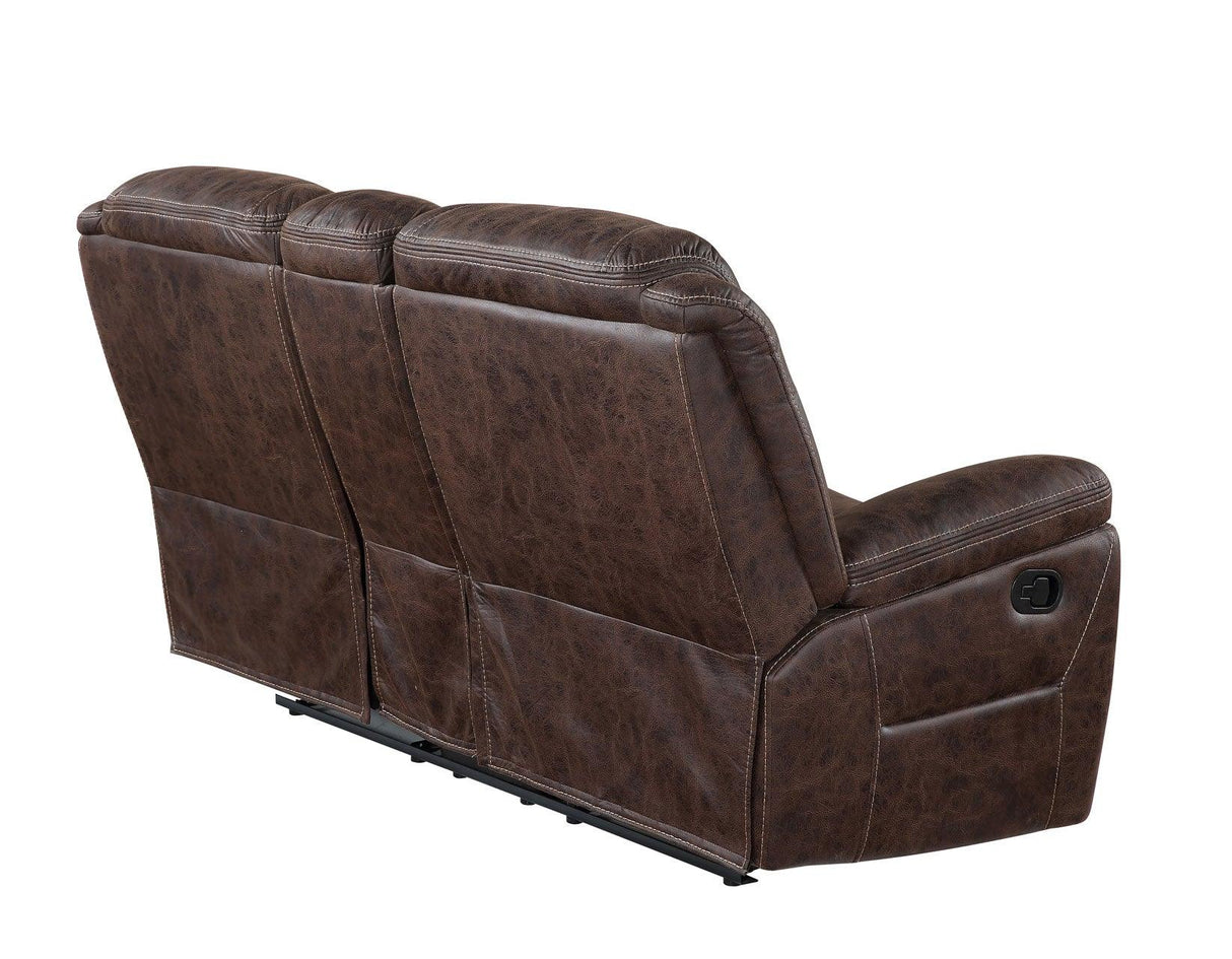 Stetson Manual Reclining Console Loveseat by Steve Silver at Eve Furniture