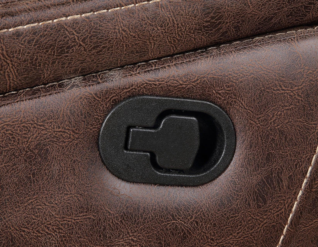 Stetson Manual Reclining Console Loveseat by Steve Silver at Eve Furniture