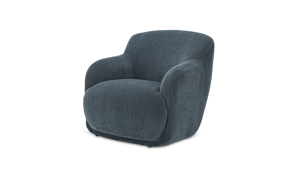 Stevie Lounge Chair Slate Blue by Moe's Home at Eve Furniture