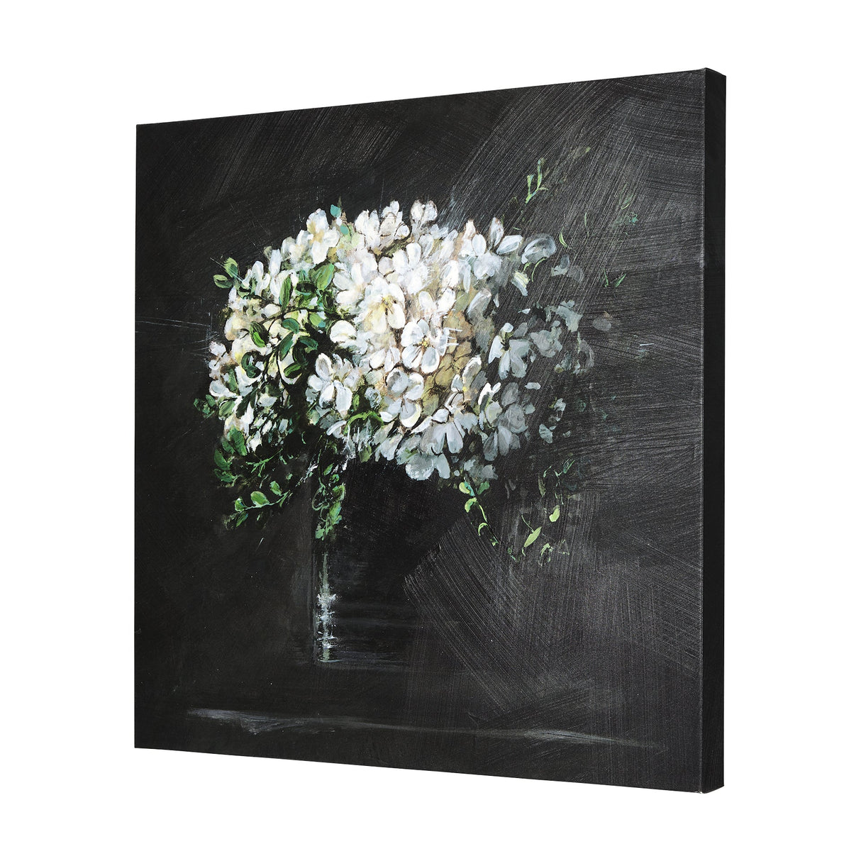 Still life flowers I by Mercana Studio a Hand Embellished Textured Canvas by Mercana at Eve Furniture