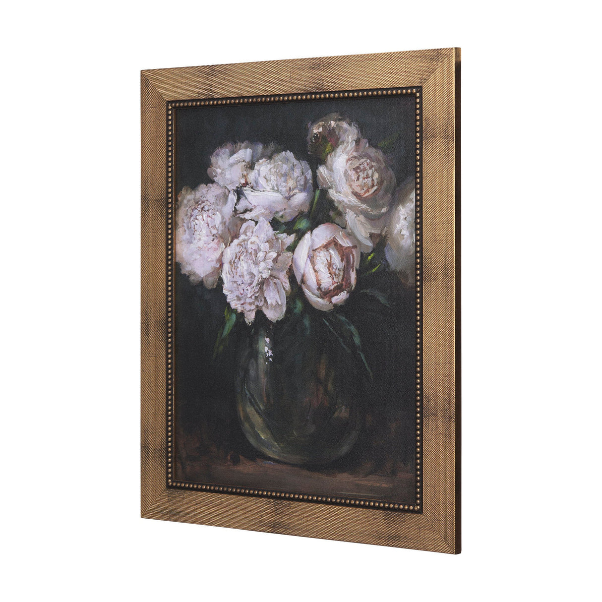 Still Life Flowers I by Mercana Studio a Hand Embellished Textured Framed Art Print by Mercana at Eve Furniture