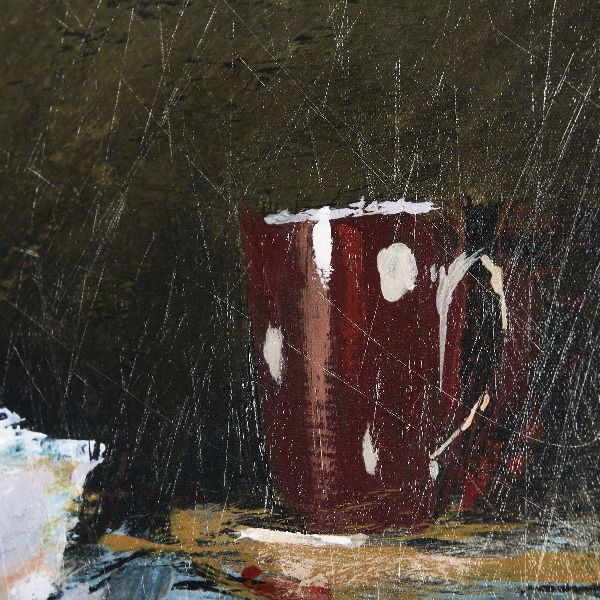 Still Life with Crock by Mercana Studio a Hand Embellished Textured Canvas by Mercana at Eve Furniture