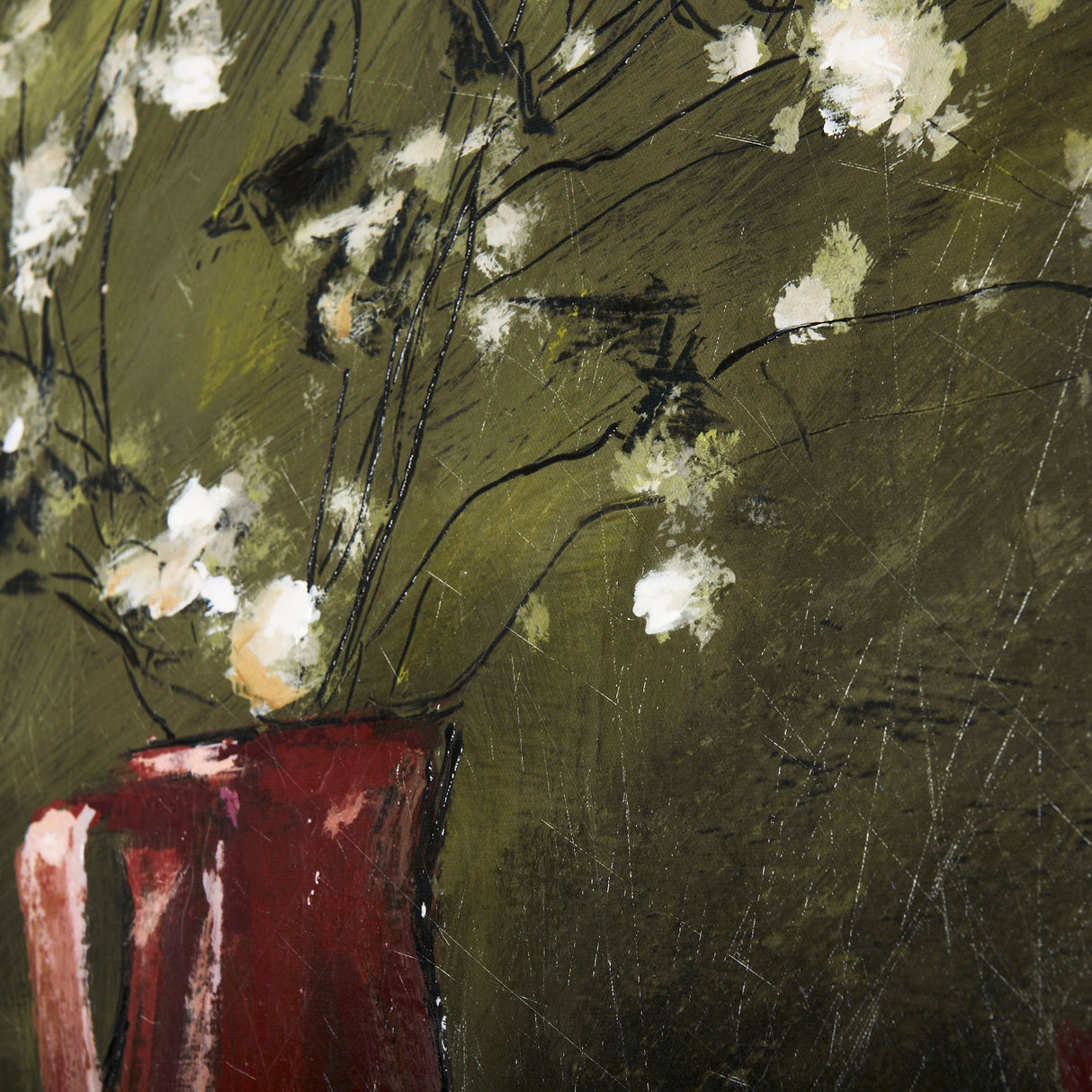 Still Life with Crock by Mercana Studio a Hand Embellished Textured Canvas by Mercana at Eve Furniture