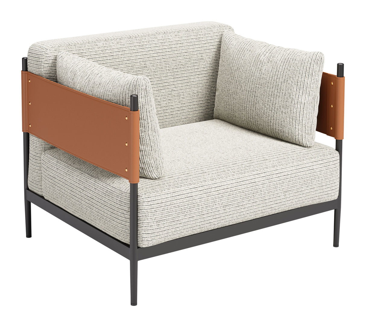 Stirbe Gray Armchair by Zuomod at Eve Furniture