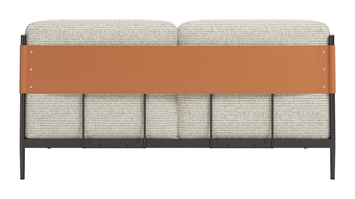 Stirbe Gray Loveseat by Zuomod at Eve Furniture