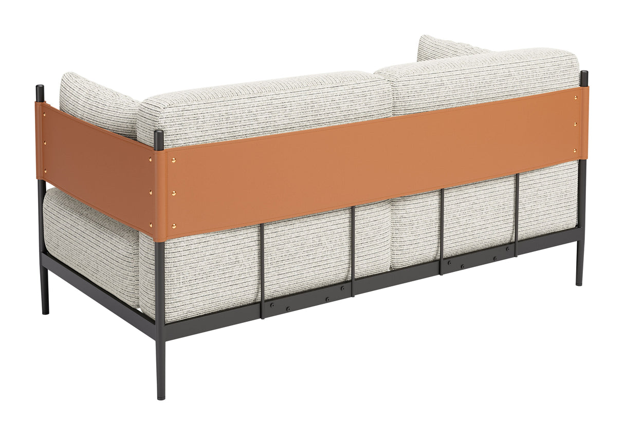 Stirbe Gray Loveseat by Zuomod at Eve Furniture