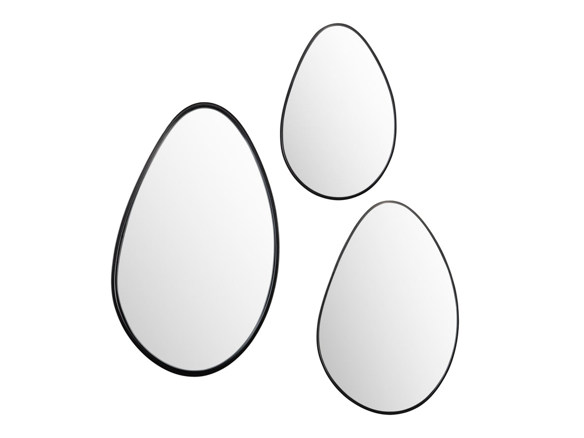 Stockport Black Wall Mirror by Crestview at Eve Furniture