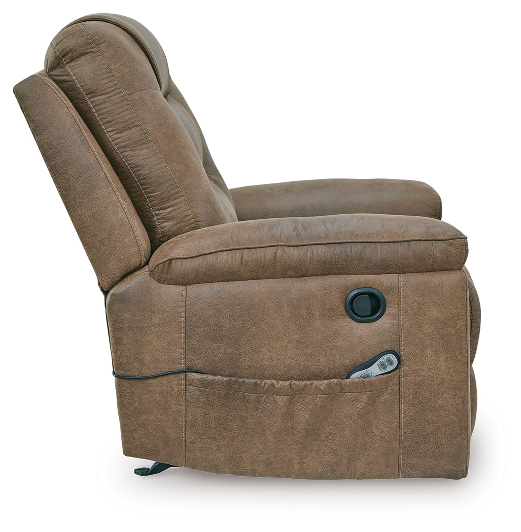 Stockworth Earth Recliner by ASHLEY FURNITURE at Eve Furniture