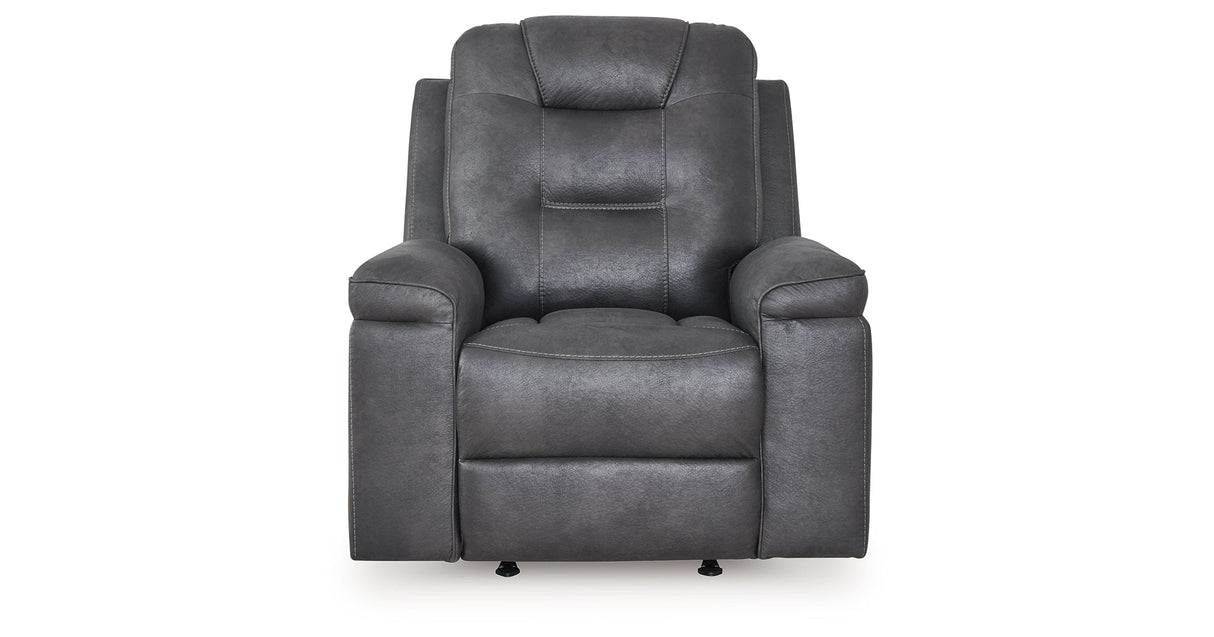 Stockworth Granite Recliner by Ashley at Eve Furniture
