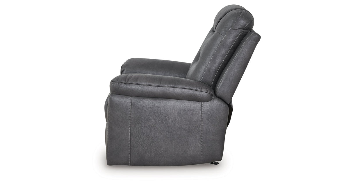 Stockworth Granite Recliner by Ashley at Eve Furniture