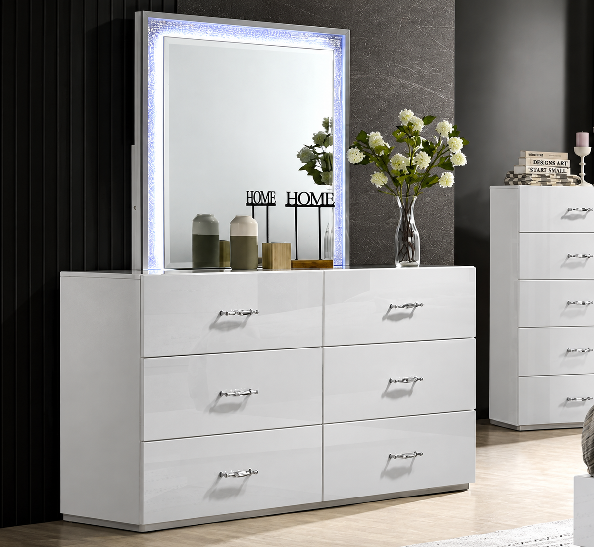 Stoholm White Dresser by Furniture of America at Eve Furniture