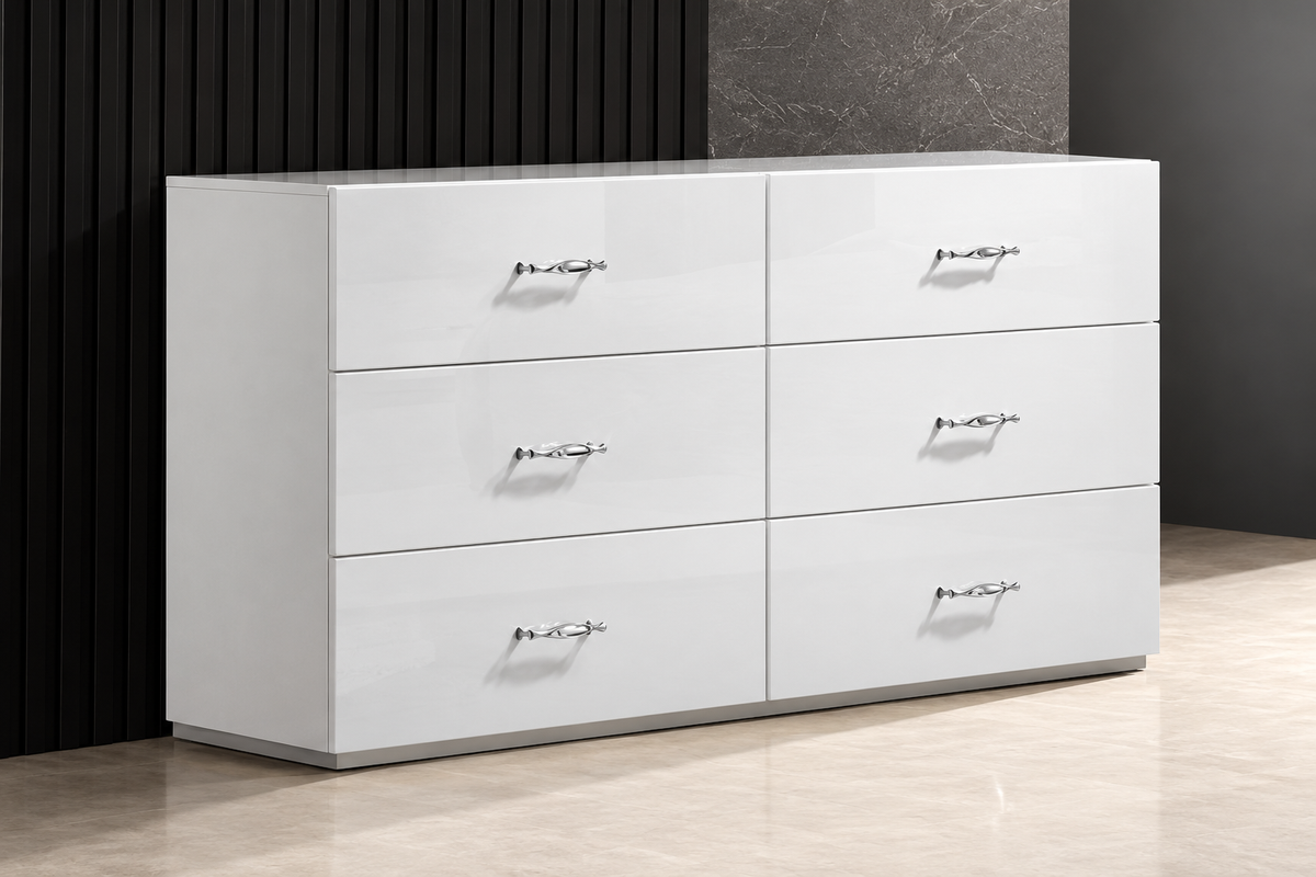Stoholm White Dresser by Furniture of America at Eve Furniture