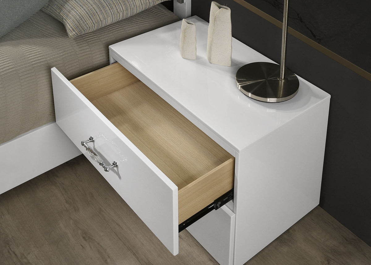 Stoholm White Nightstand by Furniture of America at Eve Furniture
