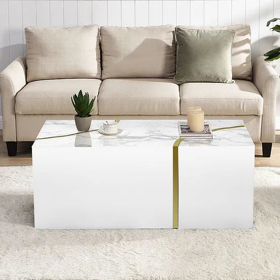 Stone White Coffee Table by New Era Innovations at Eve Furniture